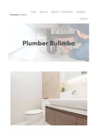 Plumber Bulimba