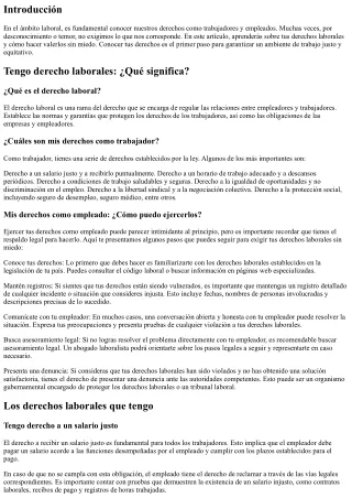 Tengo derecho laborales: Aprende a exigirlos sin miedo