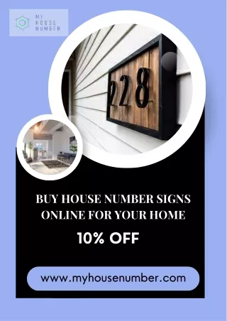 Buy House Number Signs Online for your Home