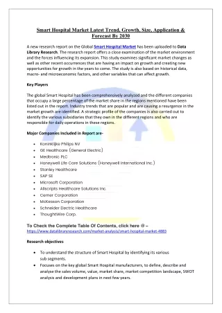 Smart Hospital Market