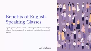 English Speaking Classes