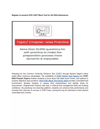 practice NTA CUET Mock Test for UG 2024