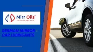 CAR LUBRICANTS