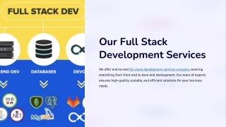 Full Stack Development Services