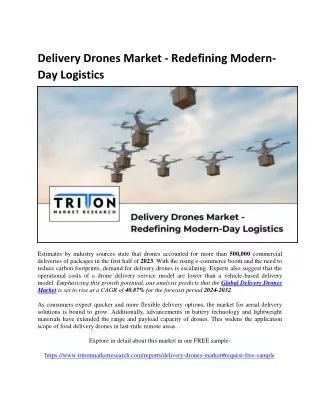 Delivery Drones Market - Redefining Modern-Day Logistics