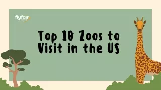 Top 10 Zoos to Visit in the United States!