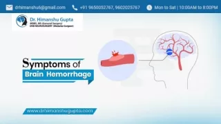 Expert Care for Brain Hemorrhage in Jaipur | Dr. Himanshu Gupta Neurosurgeon