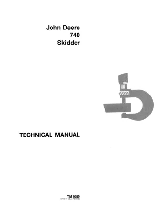 JOHN DEERE 740 Skidder Service Repair Manual