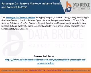 Passenger Car Sensors Market,