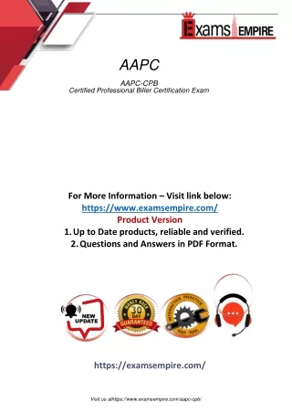 2024 Latest ExamsEmpire AAPC-CPB Dumps  Download PDF Questions Answers Download