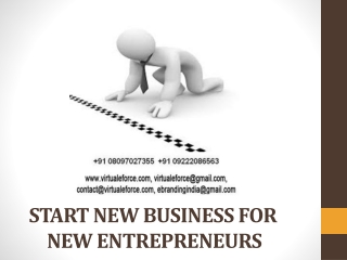 START NEW BUSINESS FOR NEW ENTREPRENEURS