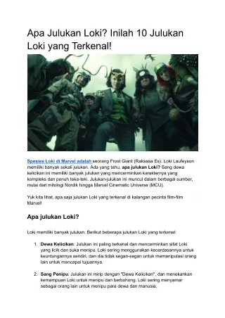 Apa Julukan Loki_ Inilah 10 Julukan Loki yang Terkenal!