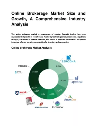 Online Brokerage Market Size and Growth, A Comprehensive Industry Analysis