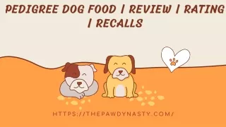 Pedigree Dog Food  Review  Rating  Recalls