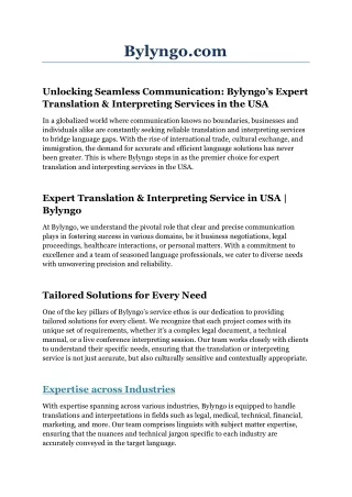 Court Interpreter Services in USA