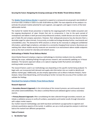 Navigating the Growing Landscape of the Mobile Threat Defense Market