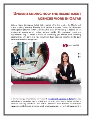 UNDERSTANDING HOW THE RECRUITMENT AGENCIES WORK IN QATAR