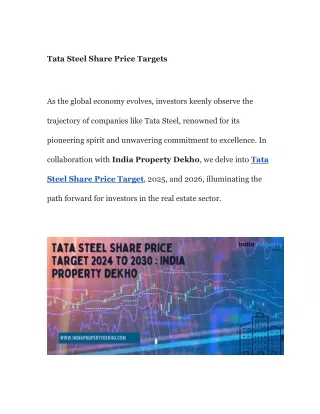 Tata Steel Share Price Target 2025