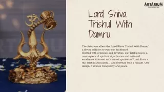 Lord Shiva Trishul With Damru – theartarium