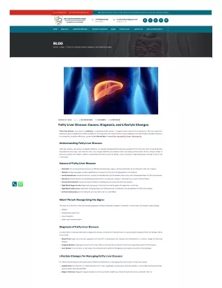 Fatty Liver Disease: Causes, Diagnosis, and Lifestyle Changes- Dr. Vikrant Kale