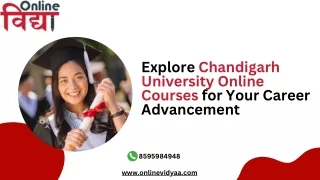 Chandigarh University online degree: Online Degree | Online Vidya