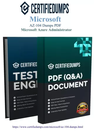 GET YOUR SUCCESS WITH CERTIFIEDUMPS : Pass Az-104 exam WITH 100% Guarantee