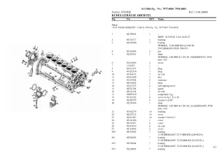 Deutz Fahr d 13006 fg. - nr. 7937-0001 7938-0001 Parts Catalogue Manual Instant Download