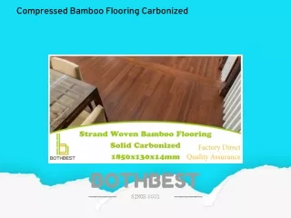 Bothbest Compressed Bamboo Flooring Carbonized