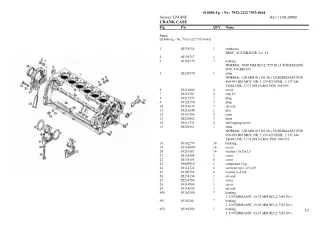 Deutz Fahr d 8006 fg. - nr. 7932-1222 7933-0444 Parts Catalogue Manual Instant Download