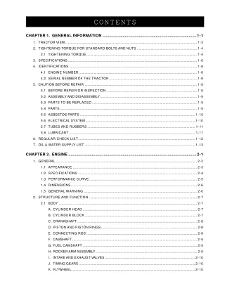 Kioti Daedong DK45 Tractor Service Repair Manual