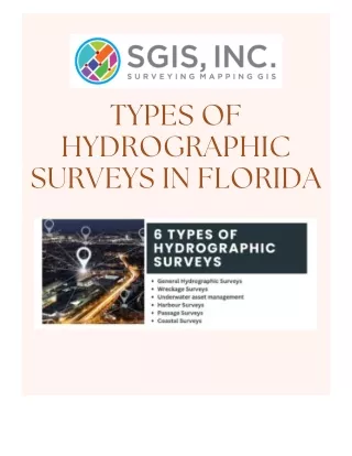 Types Of Hydrographic Surveys in florida