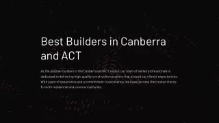 Crafting Your Vision: Best Builders in Canberra and ACT