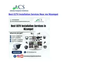 Best CCTV Installation Services Near me Nizampet