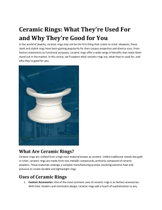 Ceramic Rings