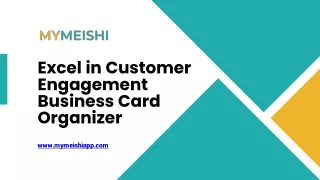 Excel in Customer Engagement Business Card Organizer