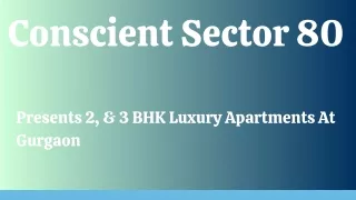 Conscient Sector 80 E-Brochure