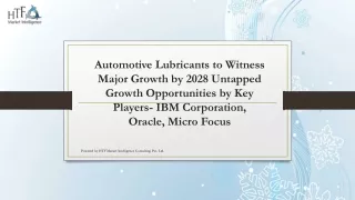 Automotive Lubbricants