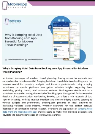 Why is Scraping Hotel Data from Booking.com App Essential for Modern Travel Planning.ppt