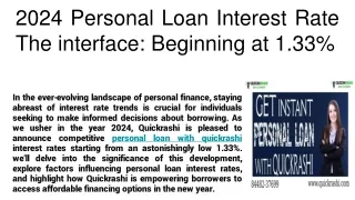 2024 Personal Loan Interest Rate The interface_ Beginning at 1.33%