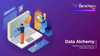 Data Alchemy Transforming Raw Data into Actionable Insights