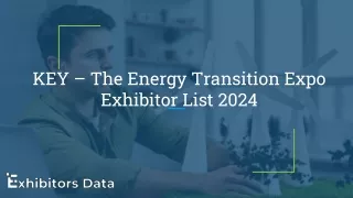 KEY – The Energy Transition Expo Exhibitor List 2024