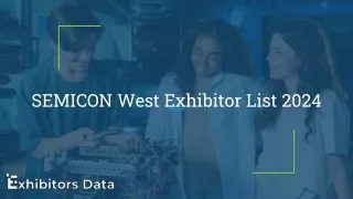 SEMICON West Exhibitor List 2024