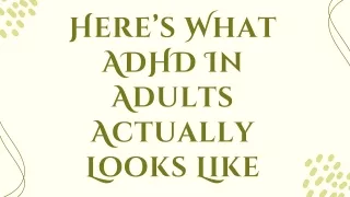 ADHD in adults