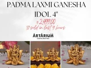 Padma Laxmi Ganesha Idol 4" – theartarium