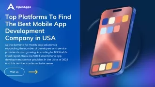 Top Platforms To Find The Best Mobile App Development Company in USA
