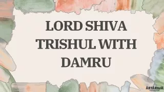 Lord Shiva Trishul With Damru