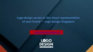 Logo design serves as the visual representation of your brand — Logo design Singapore