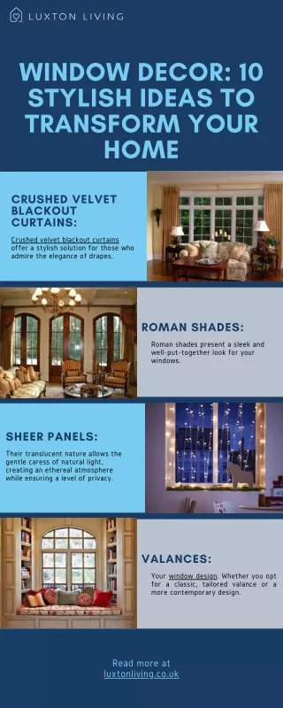 WINDOW DECOR 10 STYLISH IDEAS TO TRANSFORM YOUR HOME