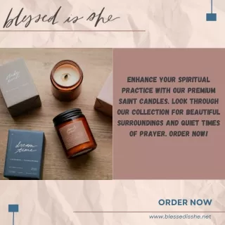 Saintly Scents Prayer Candles for Spiritual Enlightenment