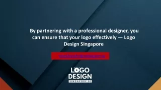By partnering with a professional designer, you can ensure that your logo effectively — Logo Design Singapore